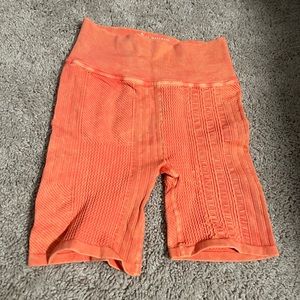 Free People movement orange biker short size XS/S